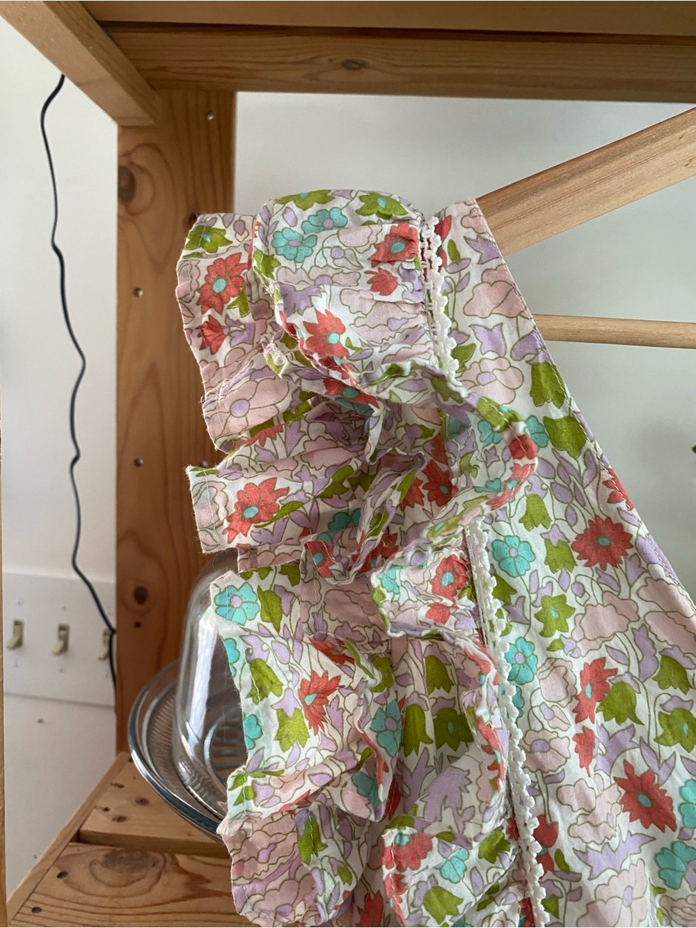 Love The Label Floral Tiered Mini Ruffle Dress Large - Picture 8 of 16
